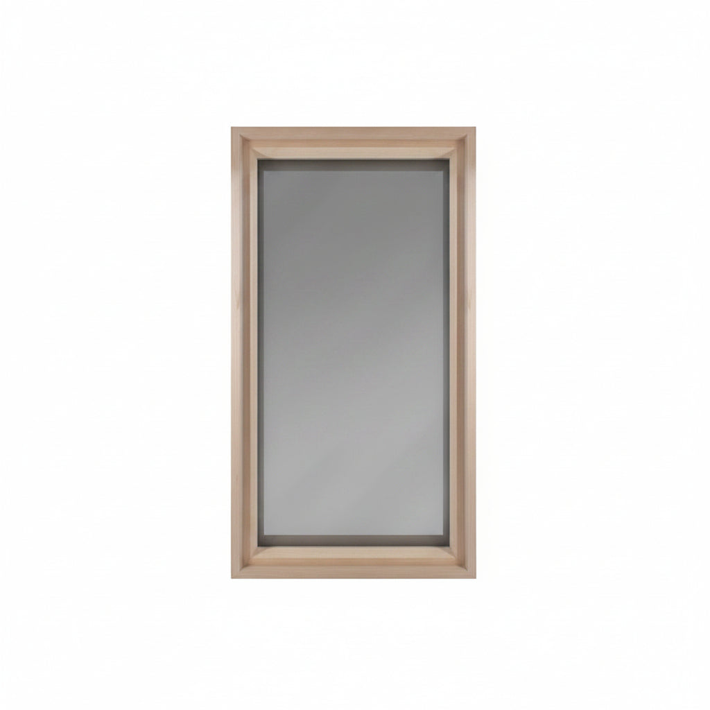 ProSaunas Accessories PROSAUNAS Framed Dual Pane Tinted Glass Sauna Window with Hemlock Jamb, 16" x 30"
