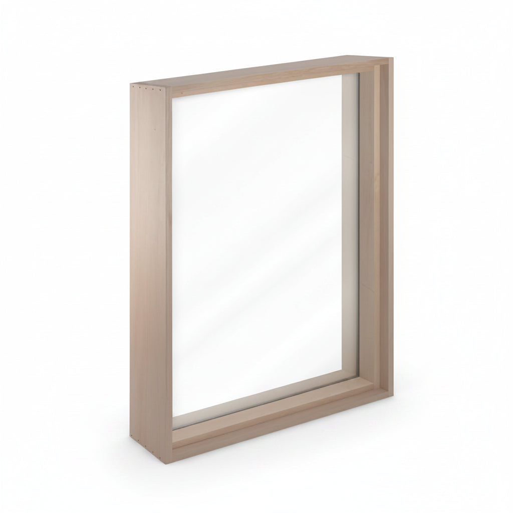 ProSaunas Accessories PROSAUNAS Framed Dual Pane Clear Glass Sauna Window with Hemlock Jamb, 24" x 36"