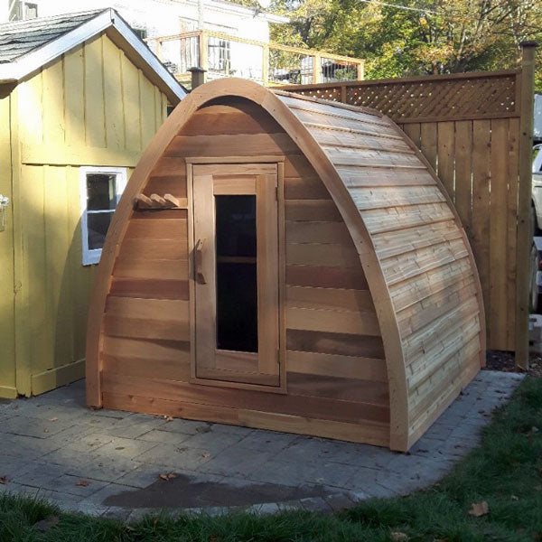 Dundalk LeisureCraft Clear Cedar Mini POD 2-4 Person Sauna