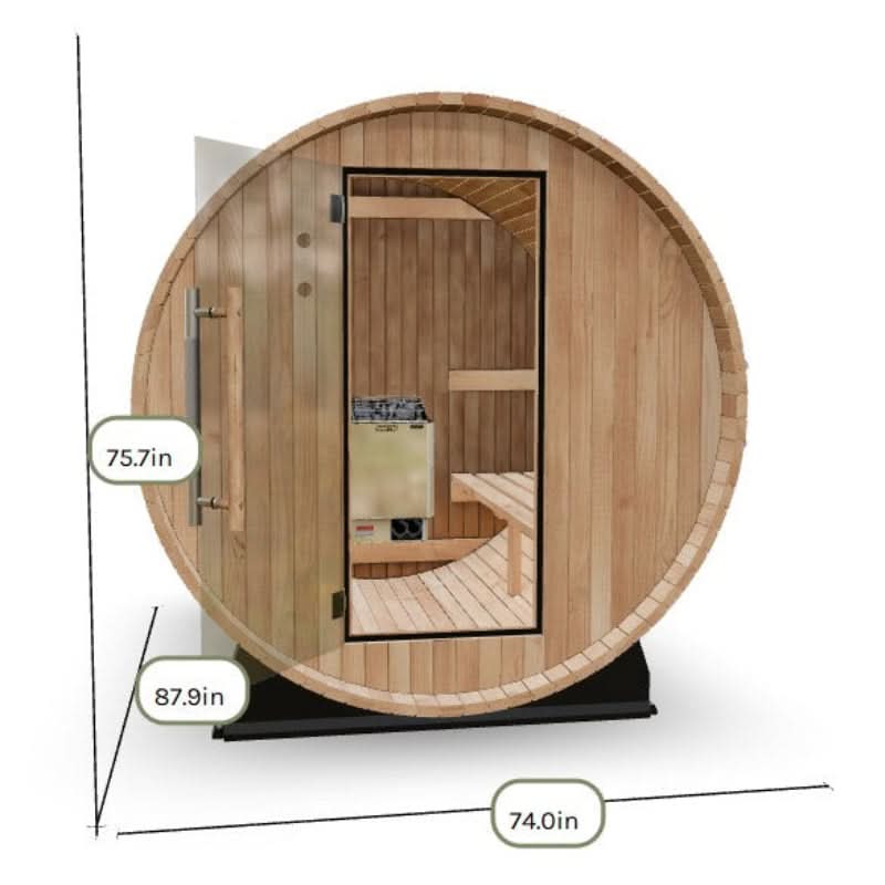 Almost Heaven Saunas Almost Heaven Pinnacle 4 Person Standard Barrel Sauna