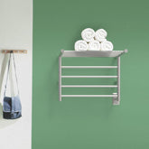 Amba Radiant Shelf Hardwired + Plug-in Combo 8 Bar Towel Warmer