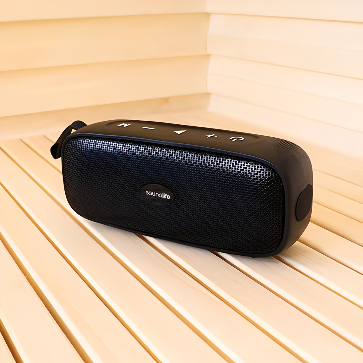 Bathing Brands Accessories SaunaLife Verse Bluetooth Sauna Speaker with Wireless Audio and Phone Connectivity