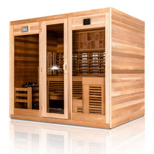 SaunaCore Infrared Infracore Premium Dual Sauna - My Sauna World