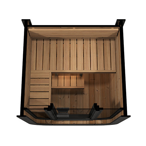 SaunaLife Saunas SaunaLife Model CL3GB 2 Person Cube Luxury Series Outdoor Sauna Kit (Paint Included)