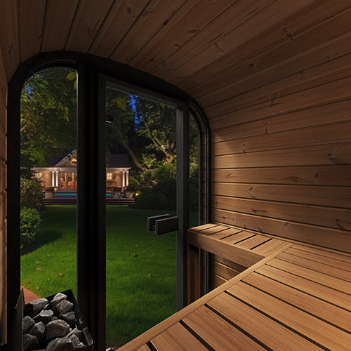 SaunaLife Saunas SaunaLife Model CL3GB 2 Person Cube Luxury Series Outdoor Sauna Kit (Paint Included)