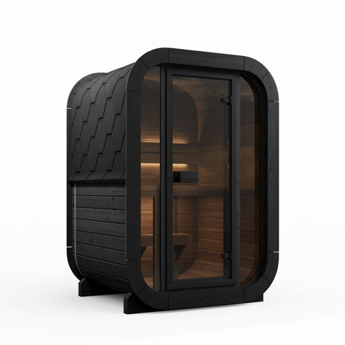 SaunaLife Saunas SaunaLife Model CL3GB 2 Person Cube Luxury Series Outdoor Sauna Kit (Paint Included)