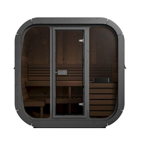 SaunaLife Model CL5G 4 Person Cube-Series Outdoor Sauna Kit