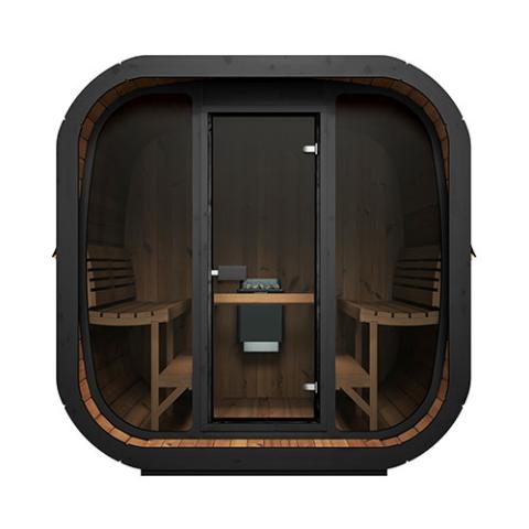 SaunaLife Model CL7G 6 Person Cube-Series Outdoor Sauna Kit