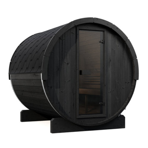 SaunaLife Saunas SaunaLife Model E8B 6 Person Ergo Series Outdoor Barrel Sauna (Paint Included)