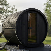 SaunaLife Saunas SaunaLife Model E8B 6 Person Ergo Series Outdoor Barrel Sauna (Paint Included)