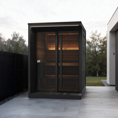 SaunaLife Saunas SaunaLife Model GL4B 4 Person Garden Luxury Series Outdoor Sauna (Paint Included)