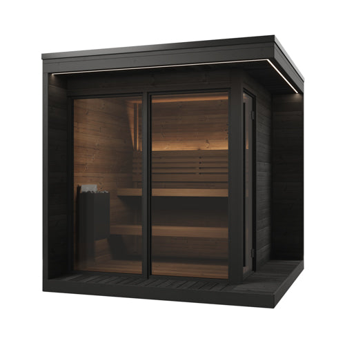 SaunaLife Saunas SaunaLife Model GL6B 6 Person Garden Luxury Series Outdoor Sauna (Paint Included)