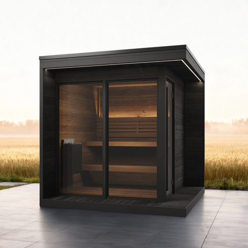 SaunaLife Saunas SaunaLife Model GL6B 6 Person Garden Luxury Series Outdoor Sauna (Paint Included)