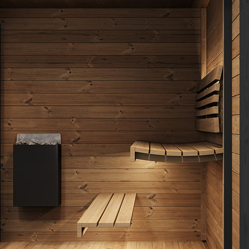 SaunaLife Saunas SaunaLife Model GL6B 6 Person Garden Luxury Series Outdoor Sauna (Paint Included)