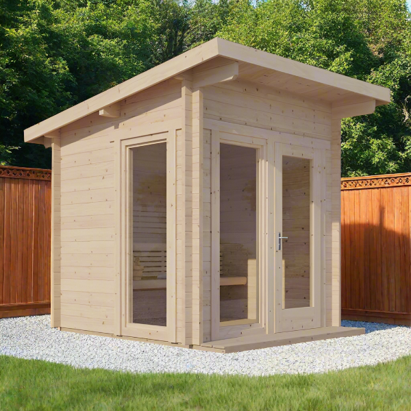 SaunaLife Model G4 6-Person Garden Series Outdoor Home Sauna Kit
