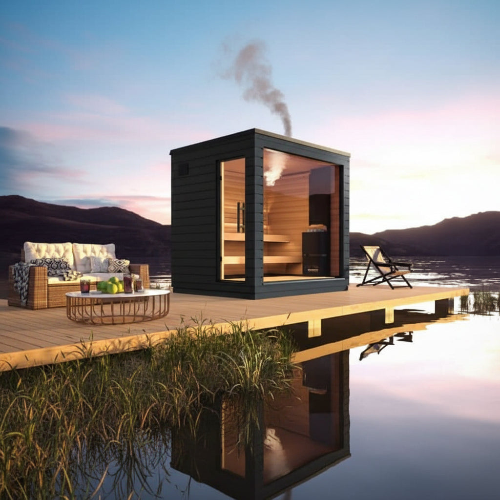 SaunaLife Saunas SaunaLife Model G6 5 Person Garden Series Pre-Assembled Outdoor Home Sauna