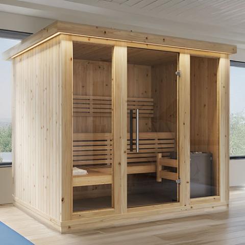 SaunaLife 4-6 Person Model X7 Indoor Home Sauna