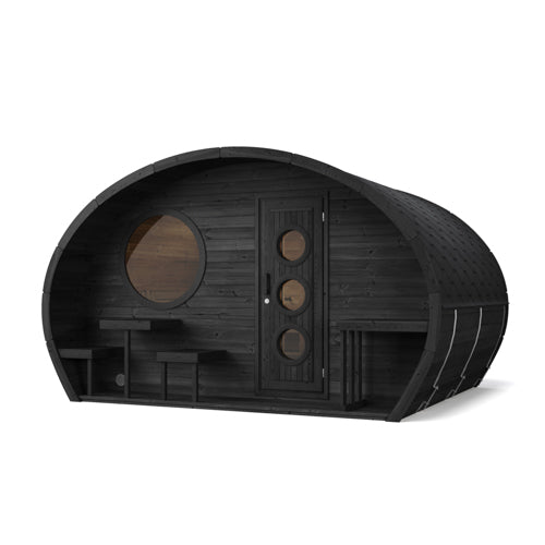 SaunaLife Saunas SaunaLife Model G11B 8 Person Garden Series Outdoor Home Suite Sauna Kit (Paint Included)