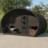 SaunaLife Saunas SaunaLife Model G11B 8 Person Garden Series Outdoor Home Suite Sauna Kit (Paint Included)