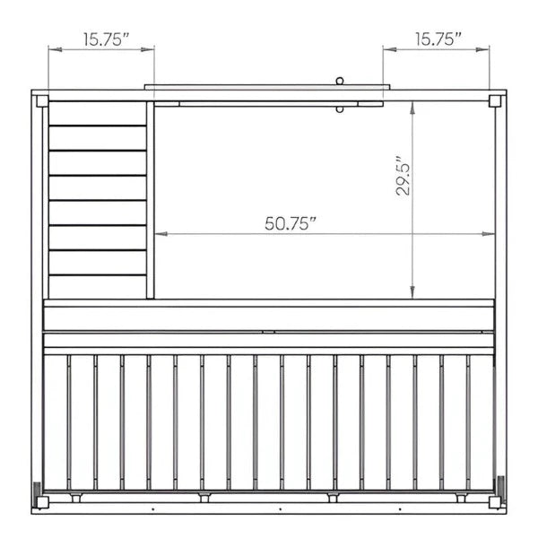 SaunaLife Model G2 Outdoor Home Sauna Kit