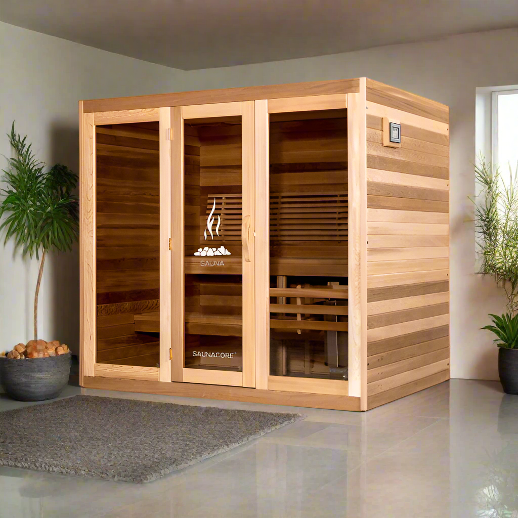 Saunacore C8X8 Modular Sauna & 9kW SE Heater for Sale