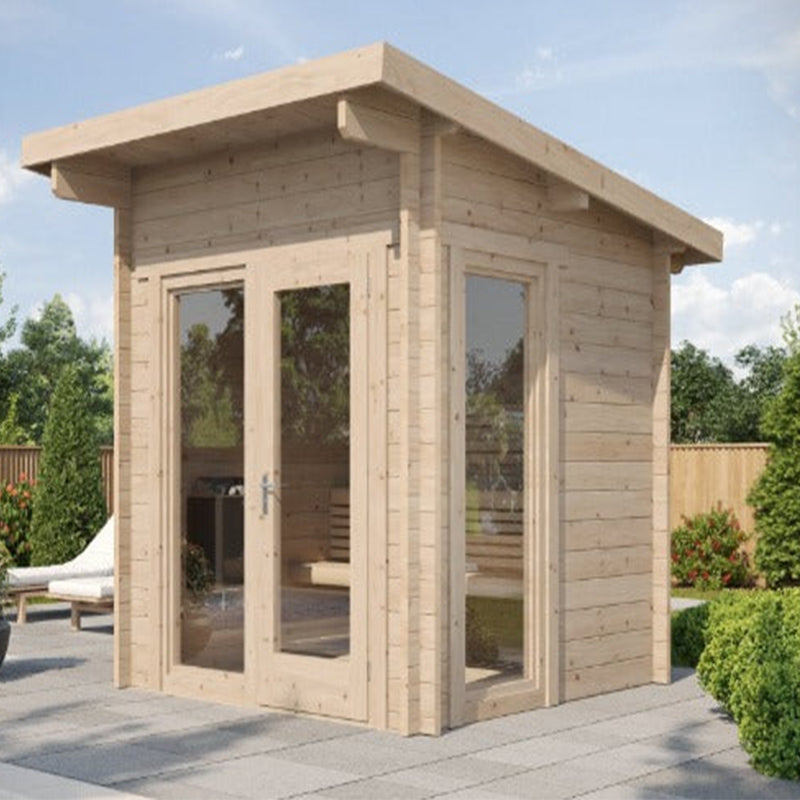 SaunaLife Model G4 6-Person Garden Series Outdoor Home Sauna Kit