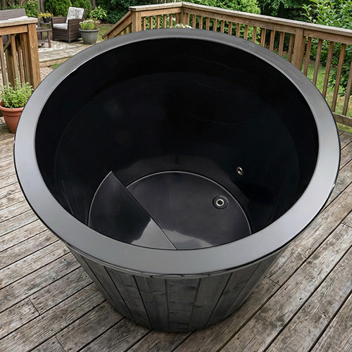 SaunaLife Cold Plunge Tubs SaunaLife Model S1N 1 Person Cold/Hot Immersion Tub Package Black