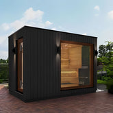 Saunum Saunas Saunum AirCube 3-Person Double AirCube Series Outdoor Cabin Sauna