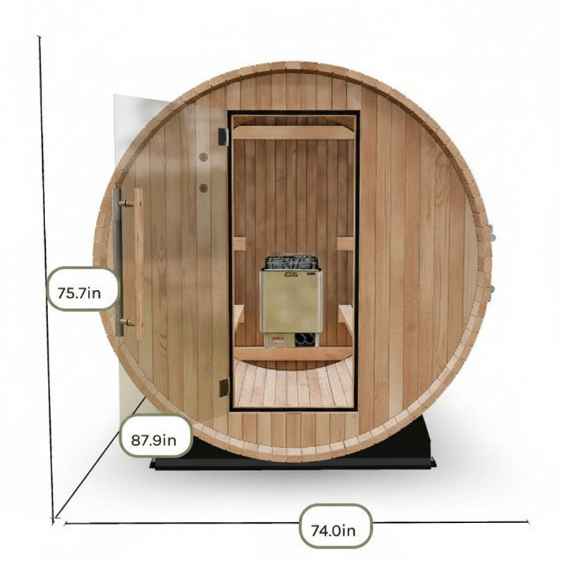 Almost Heaven Saunas Almost Heaven Seneca 6 Person Outdoor Sauna