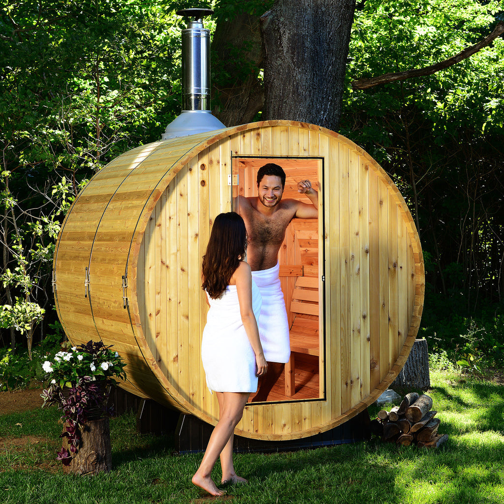 Almost Heaven Lewisburg 6-8 Person Standard Barrel Sauna