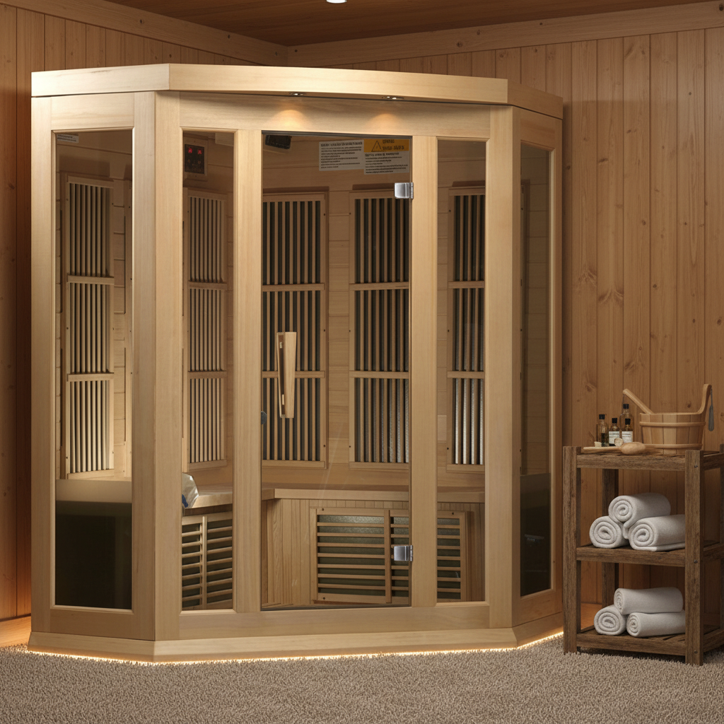 Golden Designs Saunas Golden Designs Maxxus 3 Person Indoor Low EMF FAR Infrared Sauna (MX-K356-01)