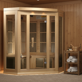 Golden Designs Saunas Golden Designs Maxxus 3 Person Indoor Low EMF FAR Infrared Sauna (MX-K356-01)