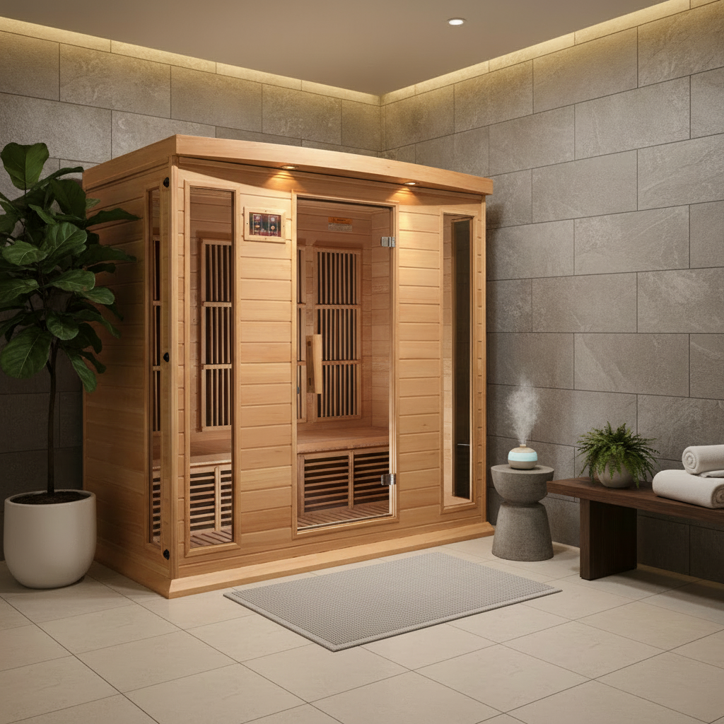 Golden Designs Saunas Golden Designs Maxxus 4 Person Indoor Low EMF FAR Infrared Sauna (MX-K406-01)