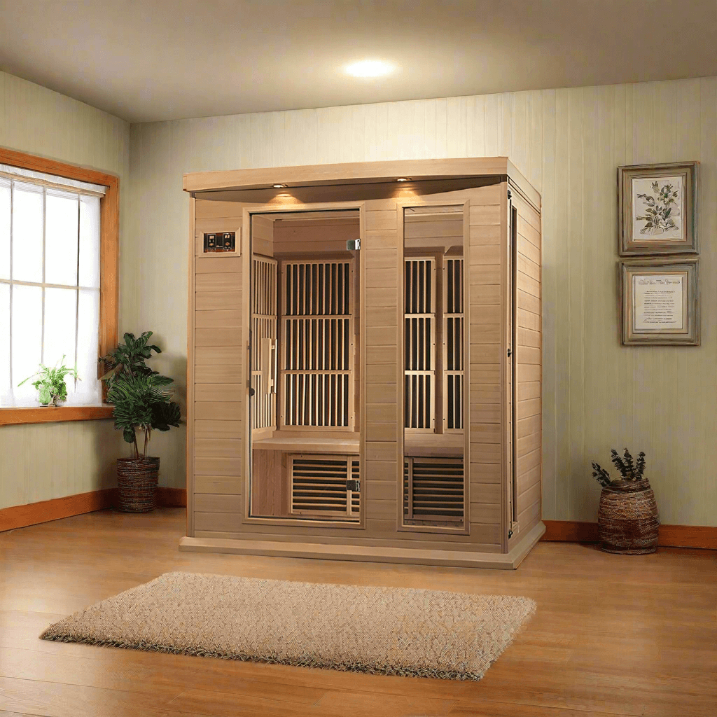 Maxxus Low EMF MX-K306-01  FAR Infrared Sauna - Canadian Hemlock