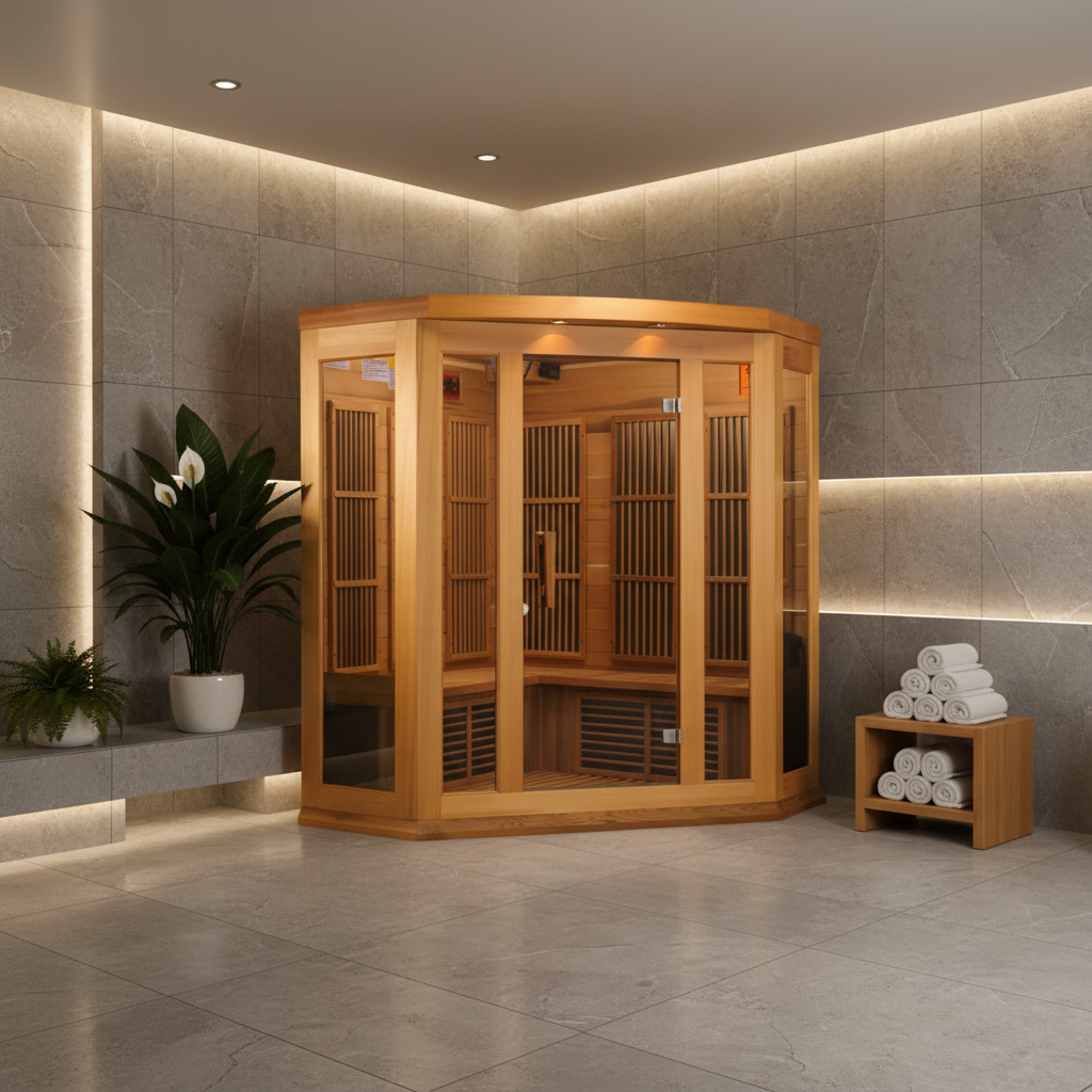 Golden Designs Saunas Golden Designs Maxxus 3 Person Indoor Low EMF FAR Infrared Sauna (MX-K356-01 CED)
