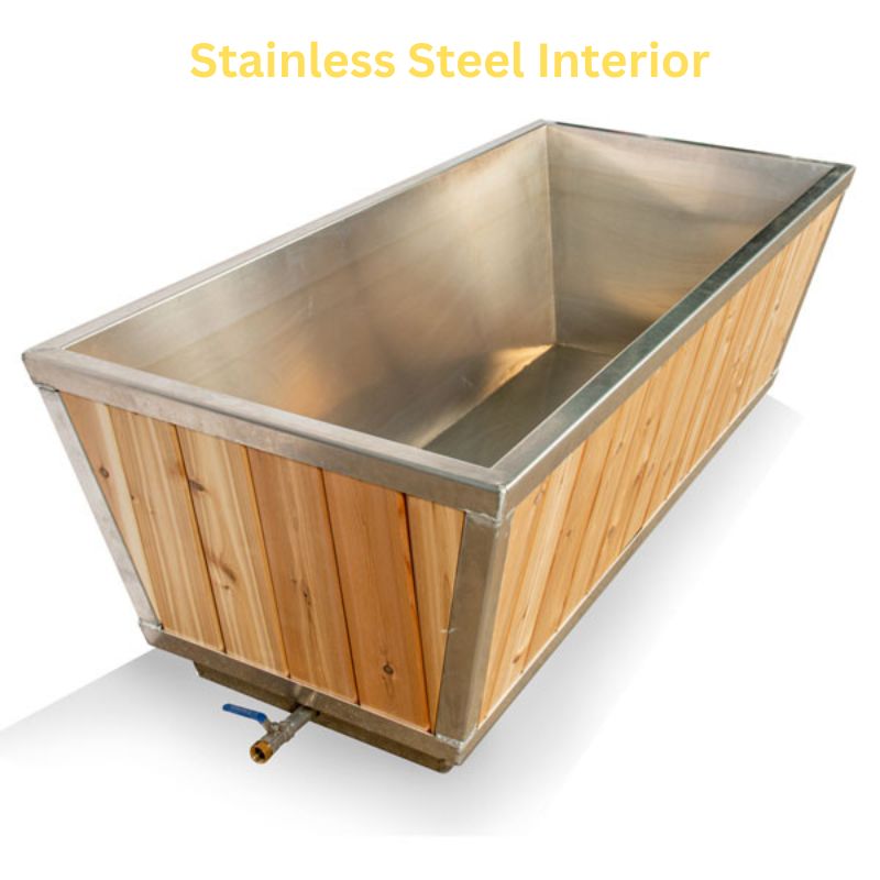 Dundalk LeisureCraft Cold Plunge Tubs Dundalk LeisureCraft The Glacier Cold Plunge Tub - Knotty Red Cedar