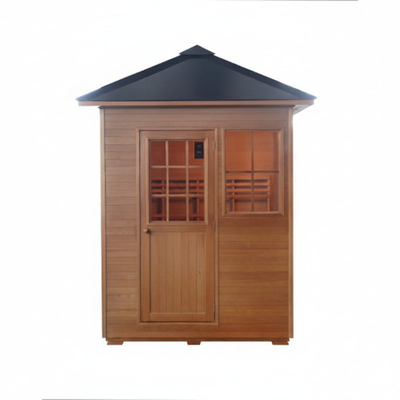 Sunray Freeport 3-Person Outdoor Traditional Sauna in white background