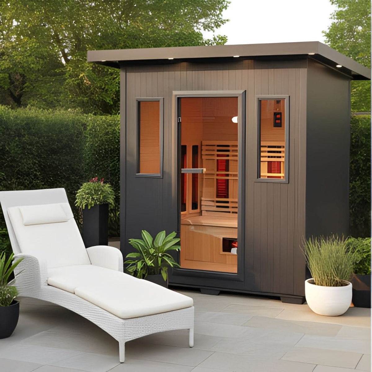 Sunray Saunas Sunray Pacific 4-Person Outdoor Infrared Sauna