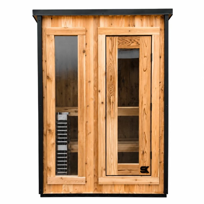 Sweat Kingdom Saunas Sweat Kingdom The Ridge 2 Person Outdoor Traditional Sauna
