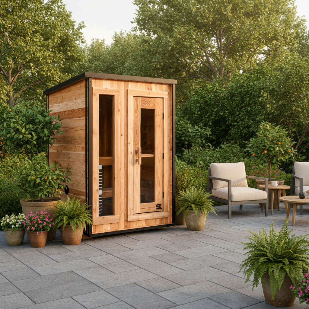 Sweat Kingdom Saunas Sweat Kingdom The Ridge 2 Person Outdoor Traditional Sauna