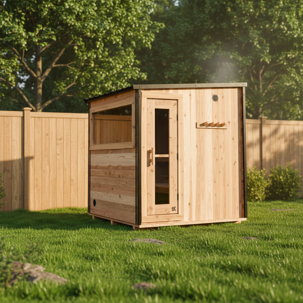 Sweat Kingdom Saunas Sweat Kingdom The Summit 2-6 Person Outdoor-Indoor Traditional Sauna