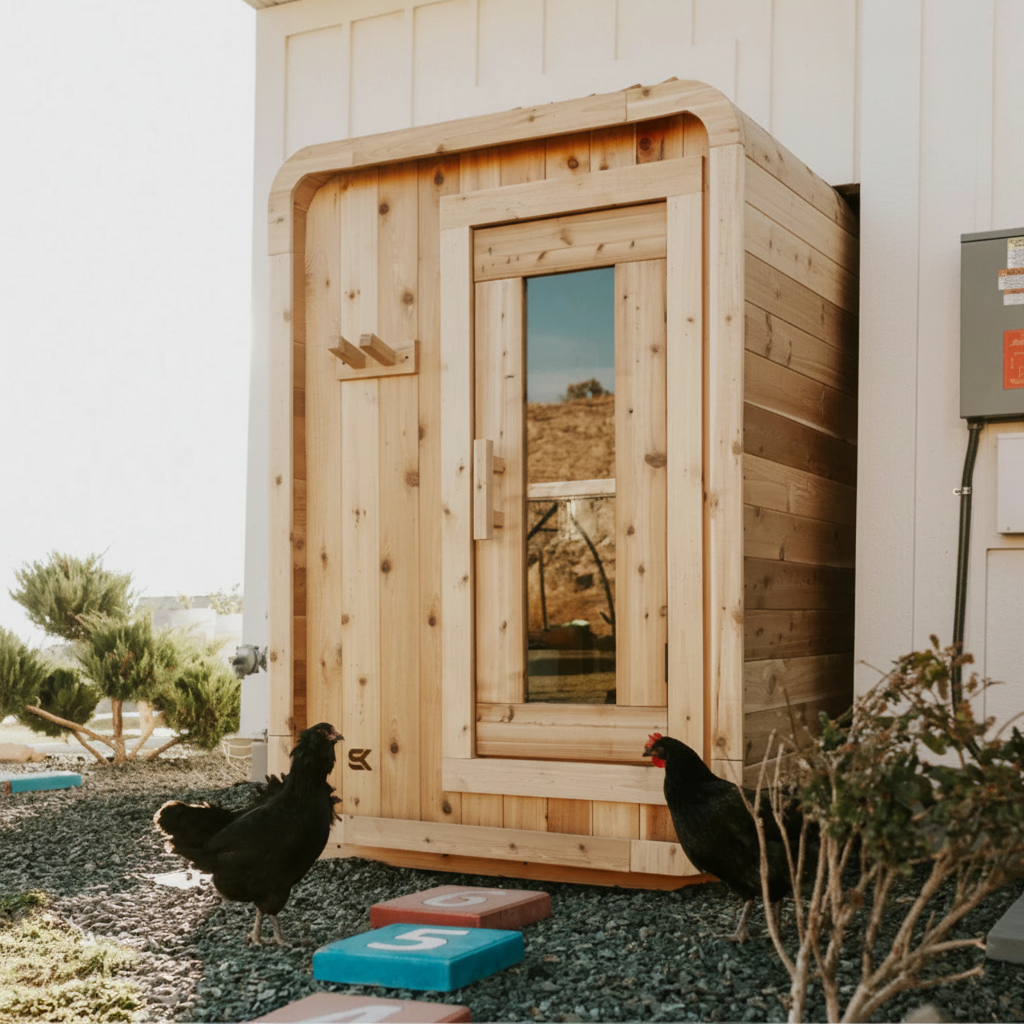 Sweat Kingdom Saunas Sweat Kingdom The Sweat Pod 2-4 Person Traditional Outdoor-Indoor Sauna