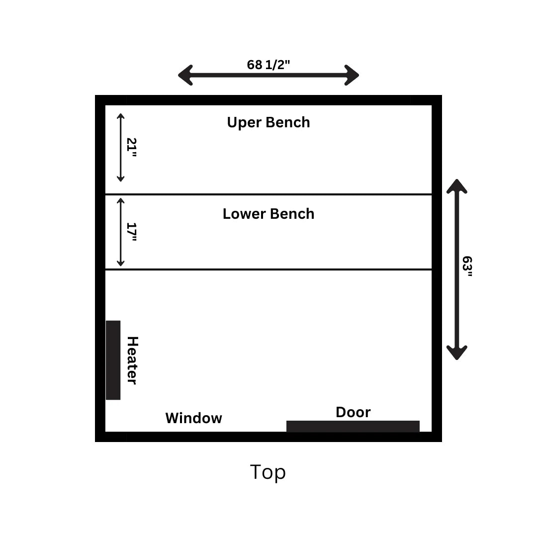 Sweat Kingdom Saunas Sweat Kingdom The Sweat Cabin 4 Person Traditional Outdoor-Indoor Sauna