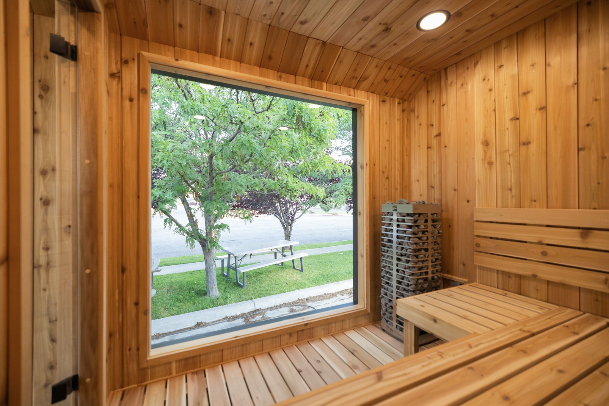 Sweaty Yeti Saunas Sweaty Yeti Sauna Plus 6-8 Person Outdoor Sauna & Barrel Cold Plunge Cabin