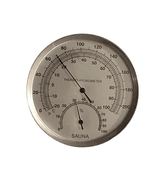 Almost Heaven Sauna Thermometer - 4" Chrome