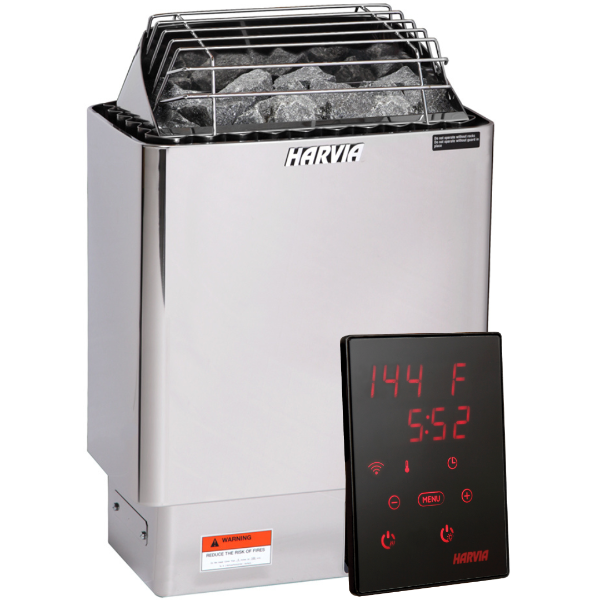 Harvia KIP80W 8kW Electric Sauna Heater with Xenio Digital Control