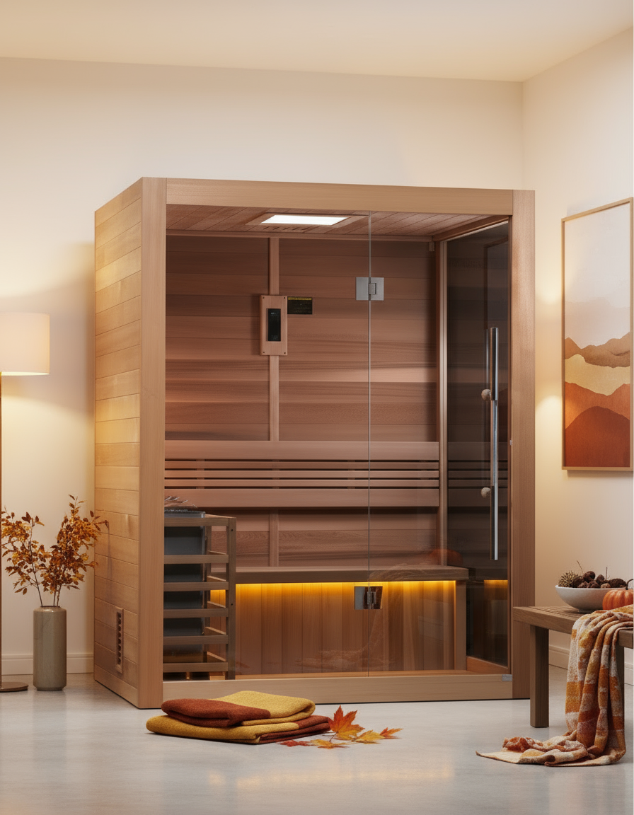 Golden Designs Saunas Golden Designs Hanko 2-3 Person Traditional Sauna (GDI-7202-01)