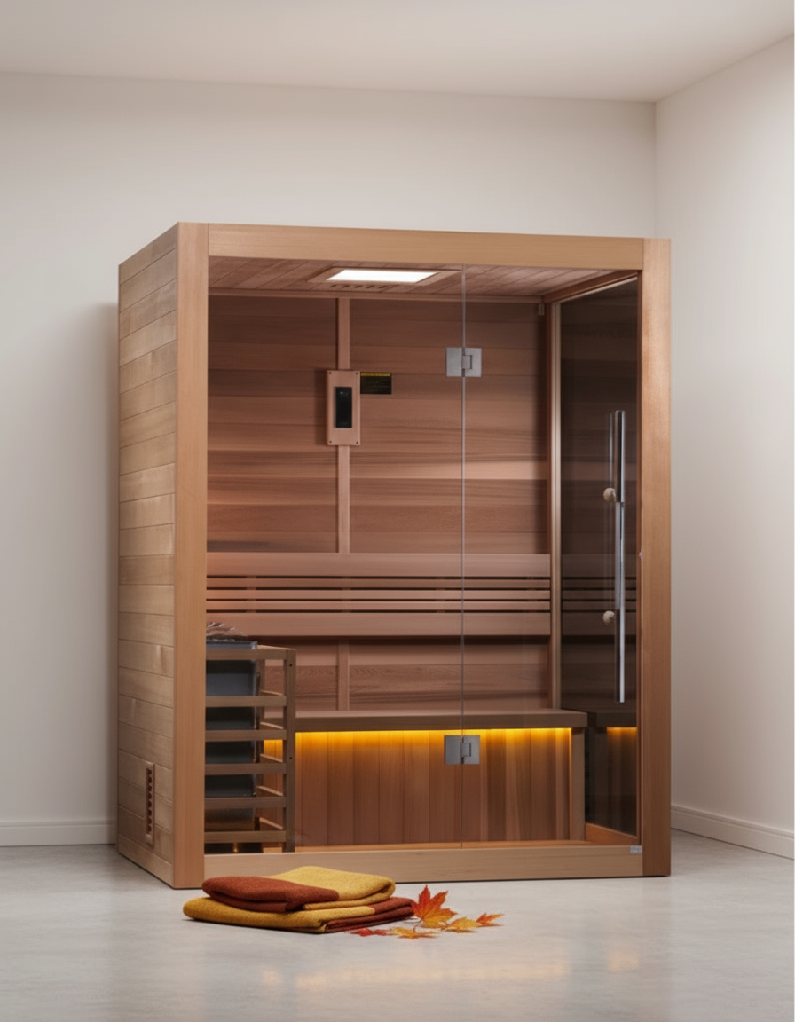 Golden Designs Saunas Golden Designs Hanko 2-3 Person Traditional Sauna (GDI-7202-01)
