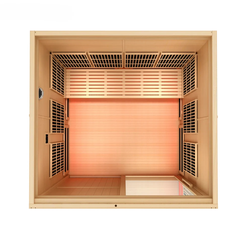 Golden Designs Saunas Golden Designs 2026 Model "YOGA1" 3 Person Full Spectrum Near Zero EMF FAR IR Sauna (MX-8166-03)