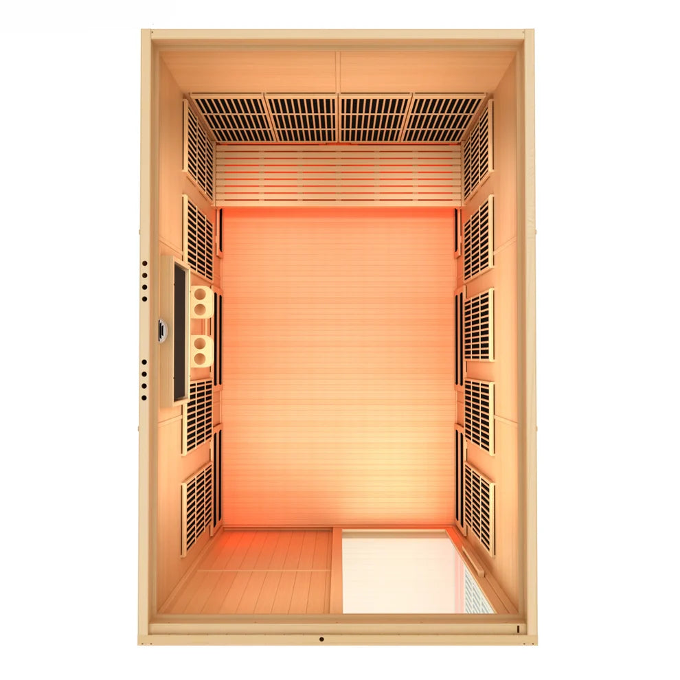 Golden Designs Saunas Golden Designs 2026 Model "YOGA3" 3 Person Full Spectrum Nero Zero EMF FAR IR Sauna (MX-8366-03)